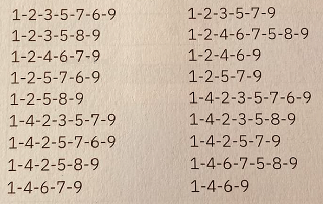 18 different routes