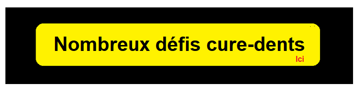 Plusieurs defis cure-dents