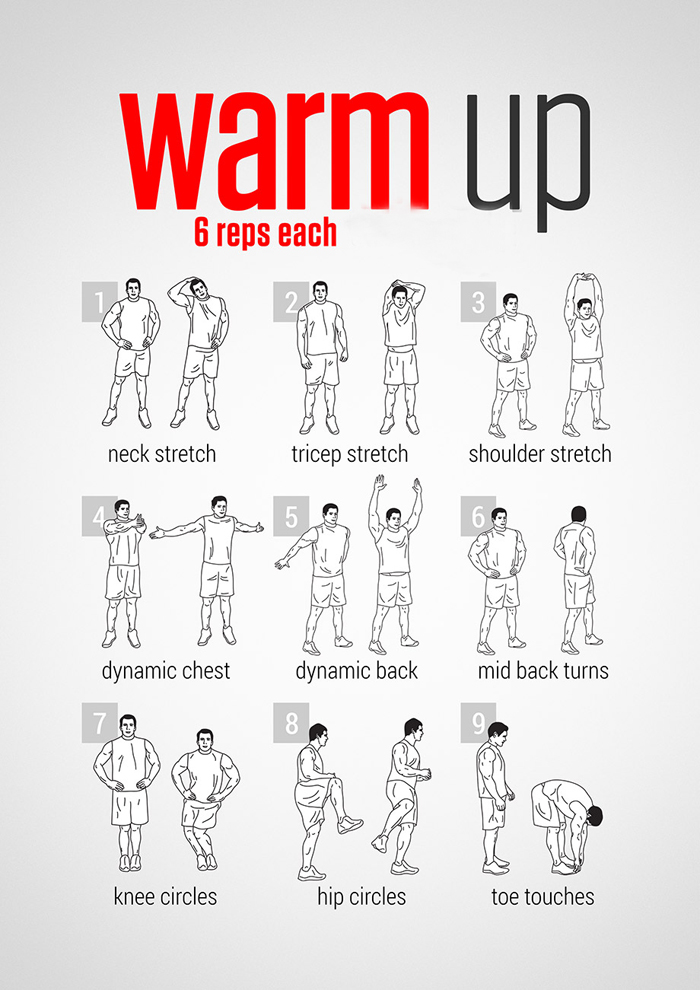 Golf Warm Up Poster Golf Training Exercise Chart Golf Stretching Golf 